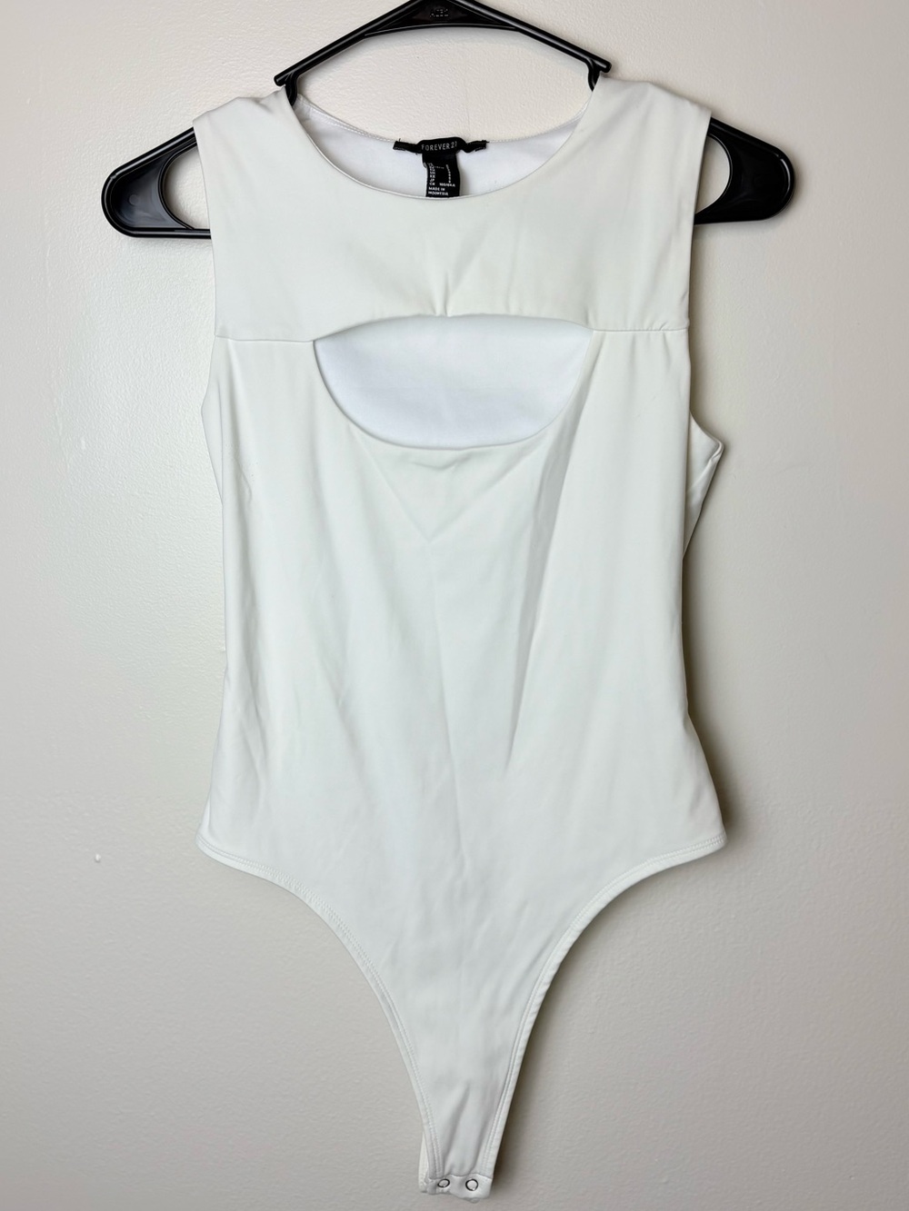 Forever 21 White Bodysuit -Small